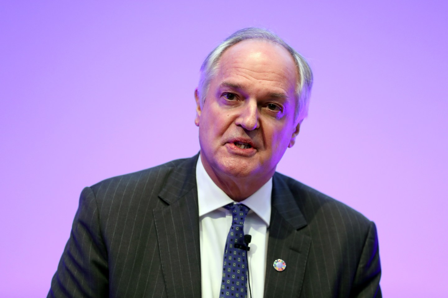 Then-CEO of Unilever Paul Polman, attends a talk where Prince William, Duke of Cambridge introduces new workplace mental health initiatives at Unilever House on March 1, 2018 in London, England.