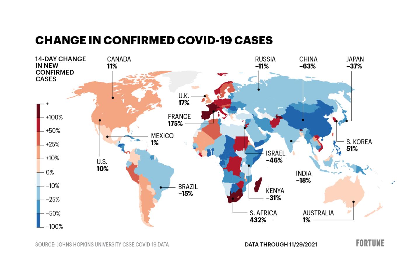 COVID infections are rising again as the Omicron variant emerges in nearly 20 countries
