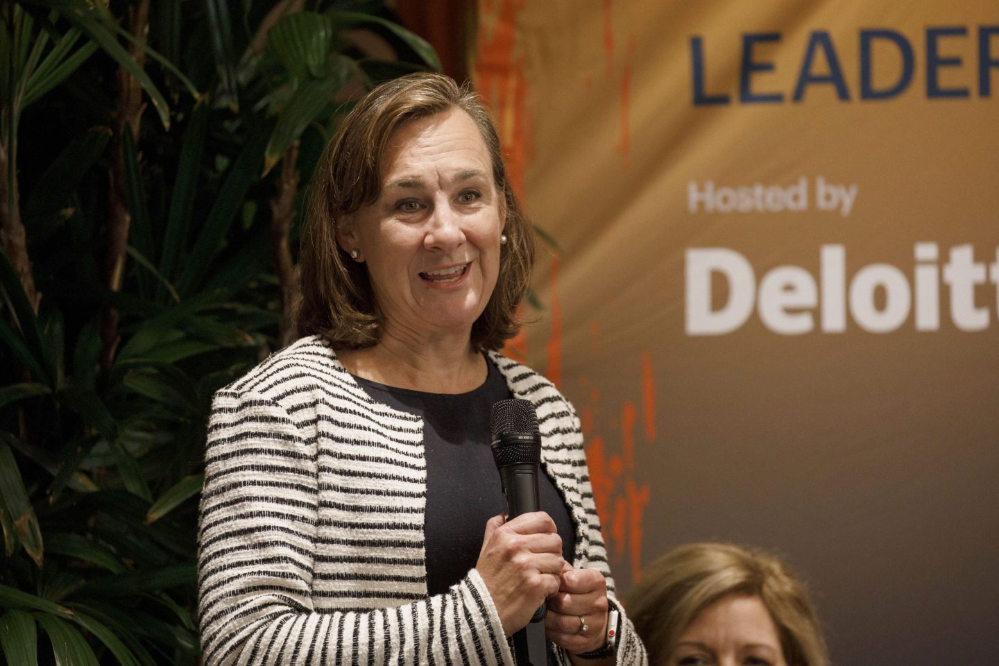 Janet Foutty, executive chair of Deloitte US, at a Coins2Day event in 2018. A new report authored by Foutty highlights the new challenges faced by corporate boards and their leaders.