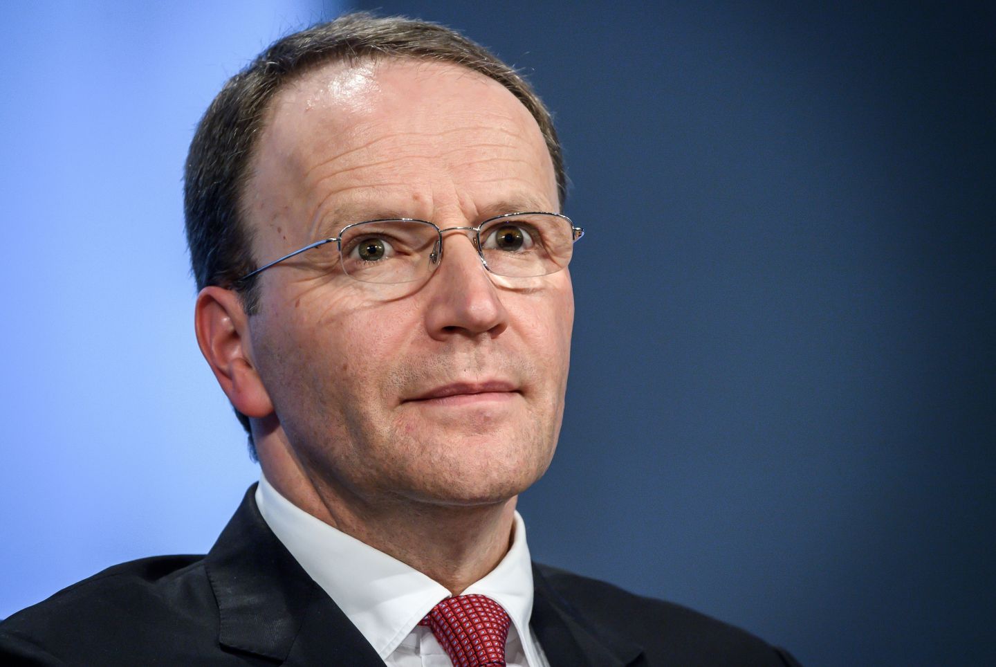 Swiss food giant Nestle CEO Ulf Mark Schneider addresses the group's annual general shareholders meeting on April 11, 2019 in Lausanne.