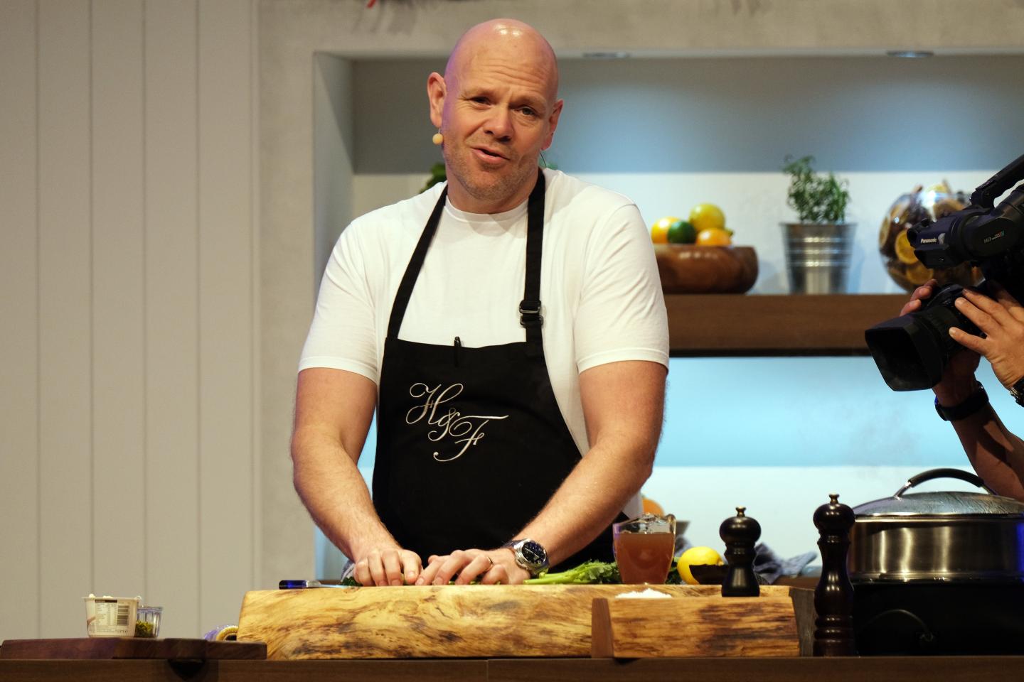 Tom Kerridge attends the BBC Good Food Show Winter 2019 held at the NEC.