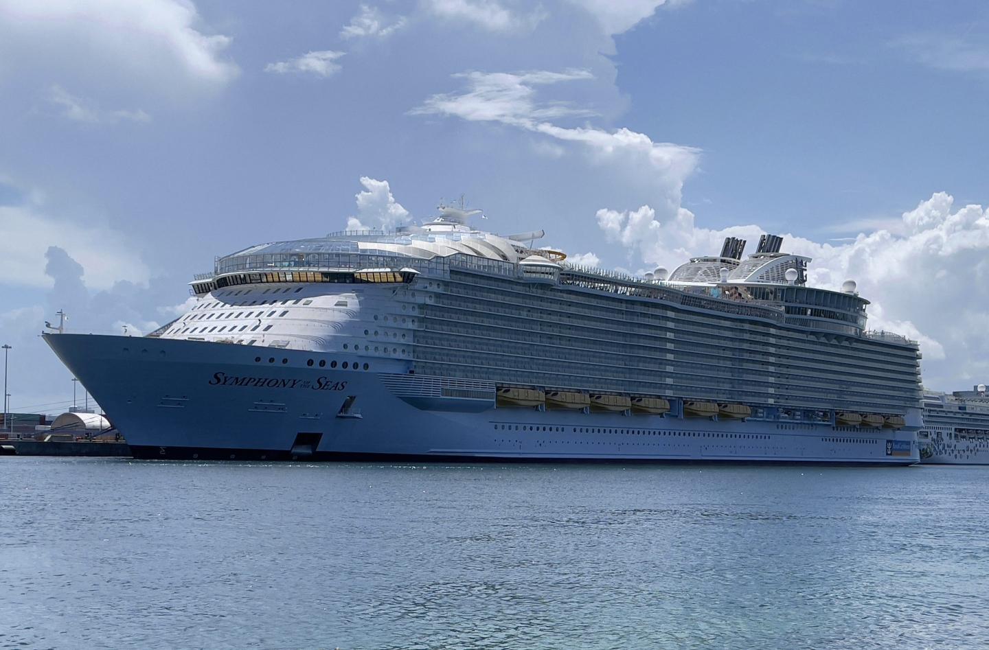A Royal Caribbean cruise ship.