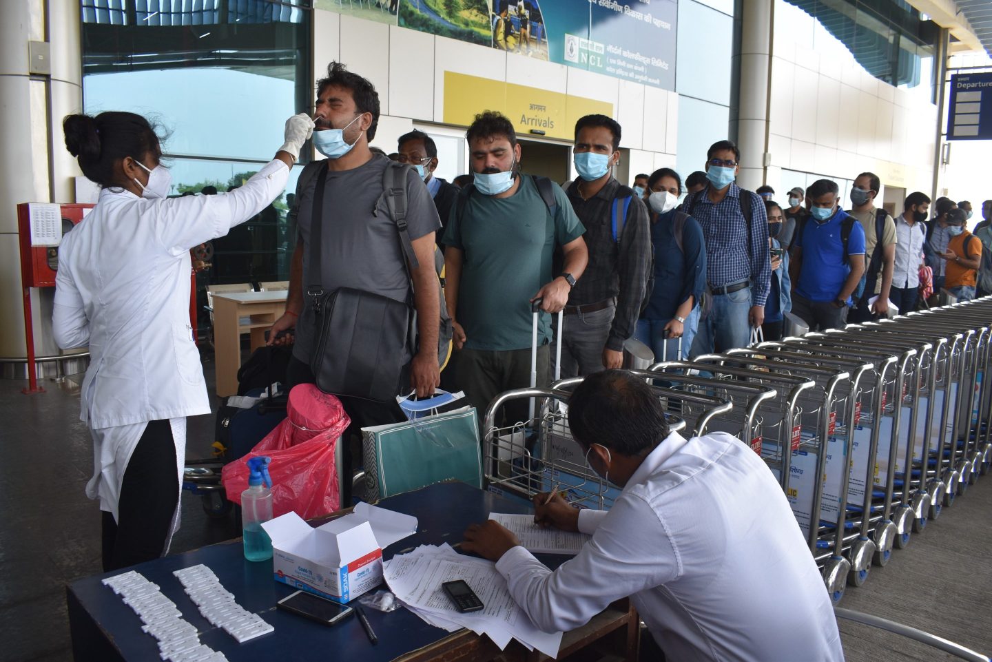 INDIA-UTTAR PRADESH-PRAYAGRAJ-COVID-19 TESTING