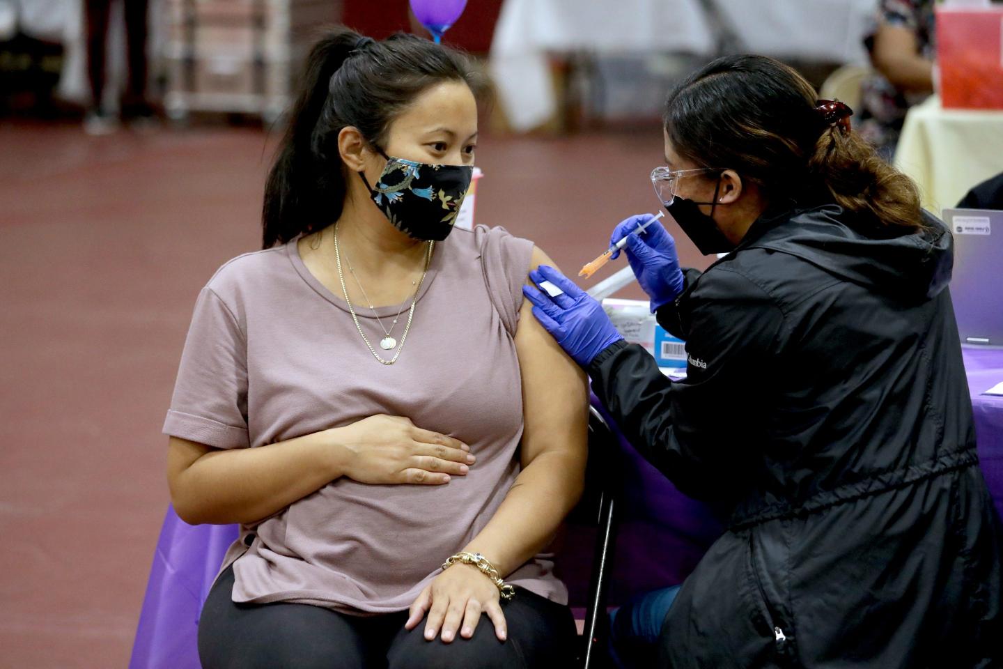 More than three in five pregnant women in the U.S. are unvaccinated, putting them at risk from the fast-spreading Omicron variant
