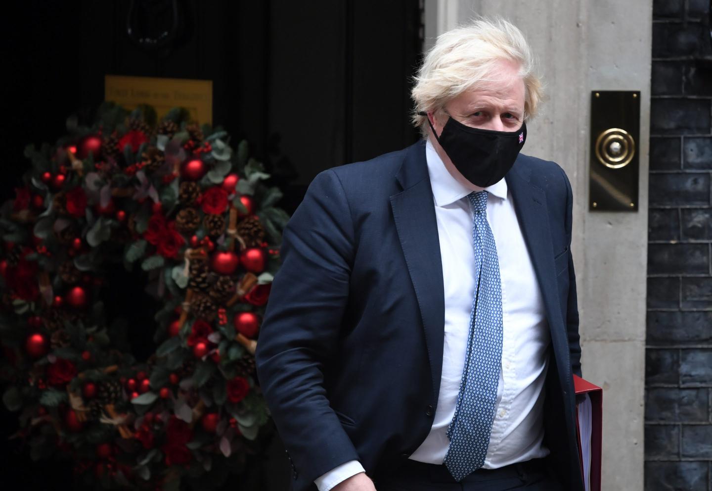 U.K. Prime Minister Boris Johnson leaving Number 10 Downing Street.