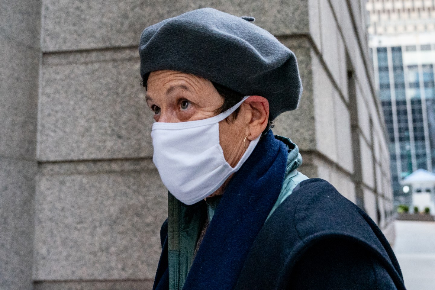 NEW YORK, NY &#8211; DECEMBER 16: Isabel Maxwell the sister of Ghislaine Maxwell arrives arrives at the Thurgood Marshall United States Courthouse on December 16, 2021 in New York City. The defense team begins to present their case on behalf of Maxwell, the daughter of late media mogul Robert Maxwell, who is on trial for sex trafficking. Maxwell has pleaded not guilty to charges that she recruited and groomed underage girls for financier Jeffrey Epstein to sexually abuse. (Photo by David Dee Delgado/Getty Images)