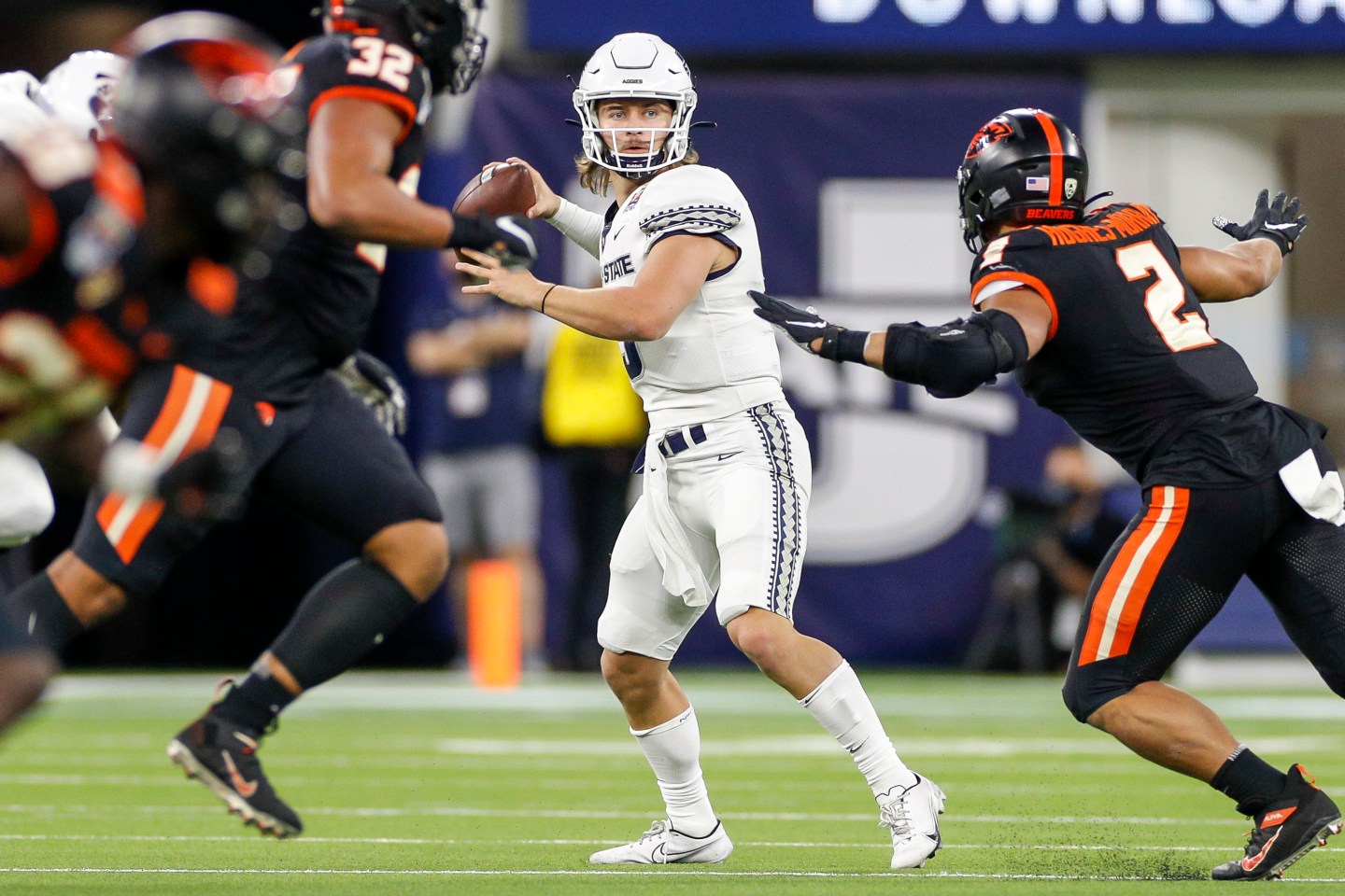 A college football game.