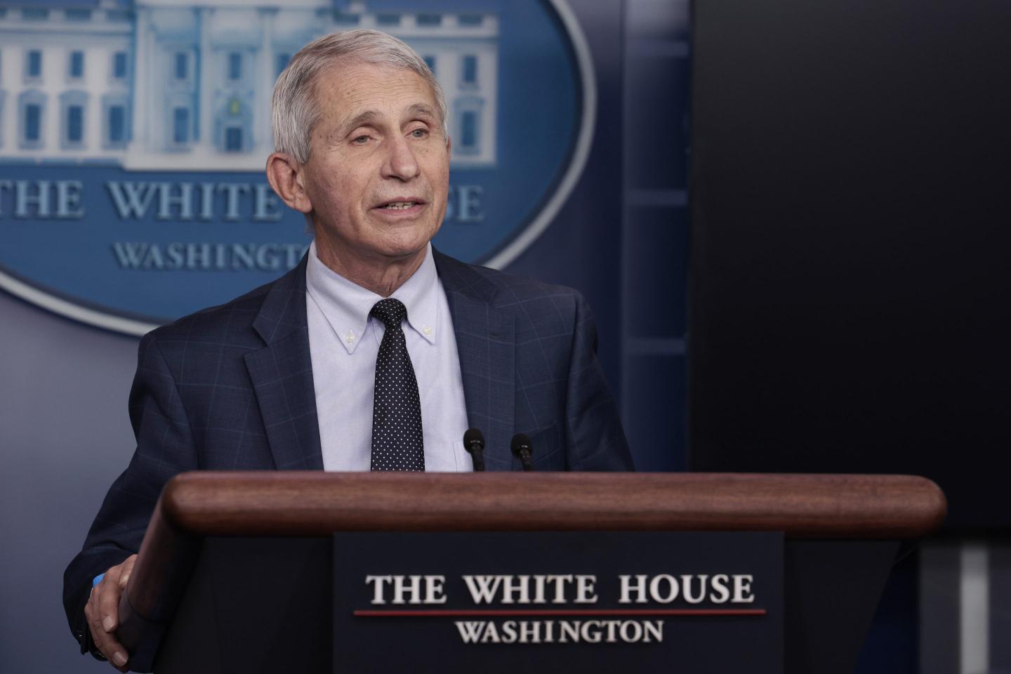 Jen Psaki Is Joined By Dr. Fauci For White House Press Briefing