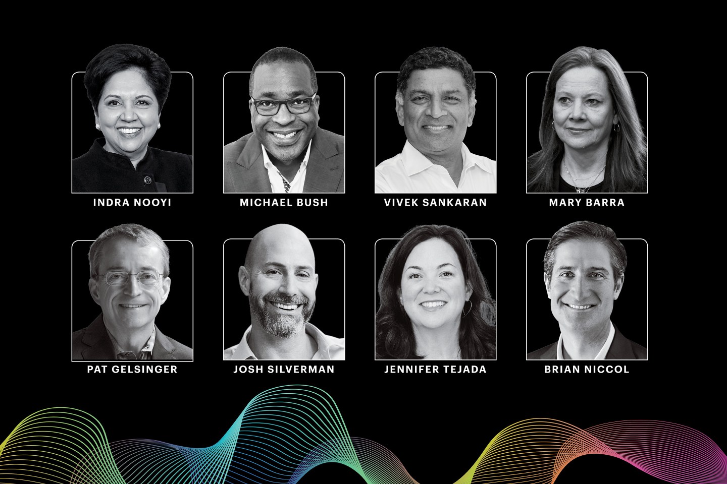 various CEO headshots in two rows.