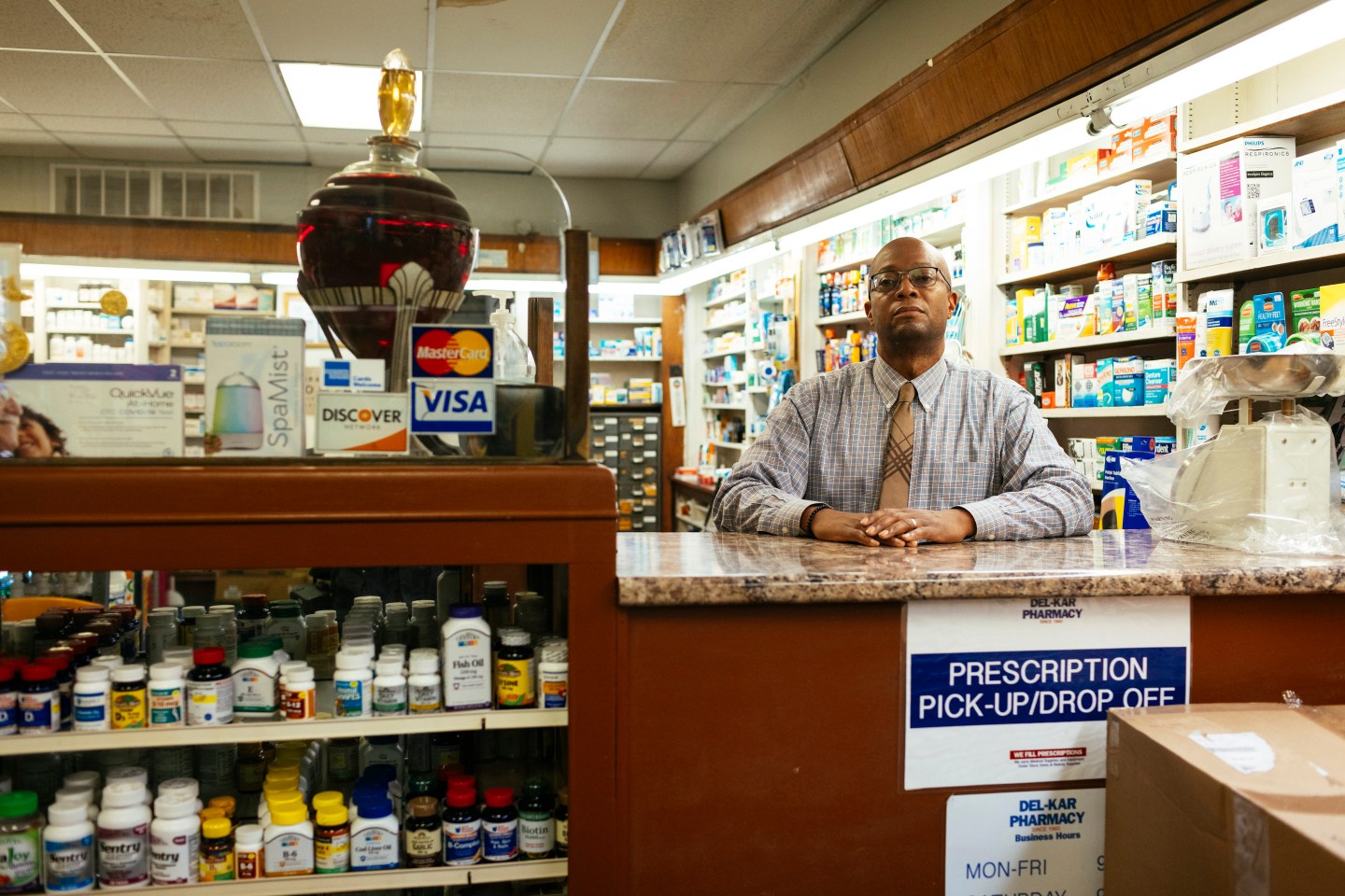 Del-Kar Pharmacy owner Edwin Muldrow