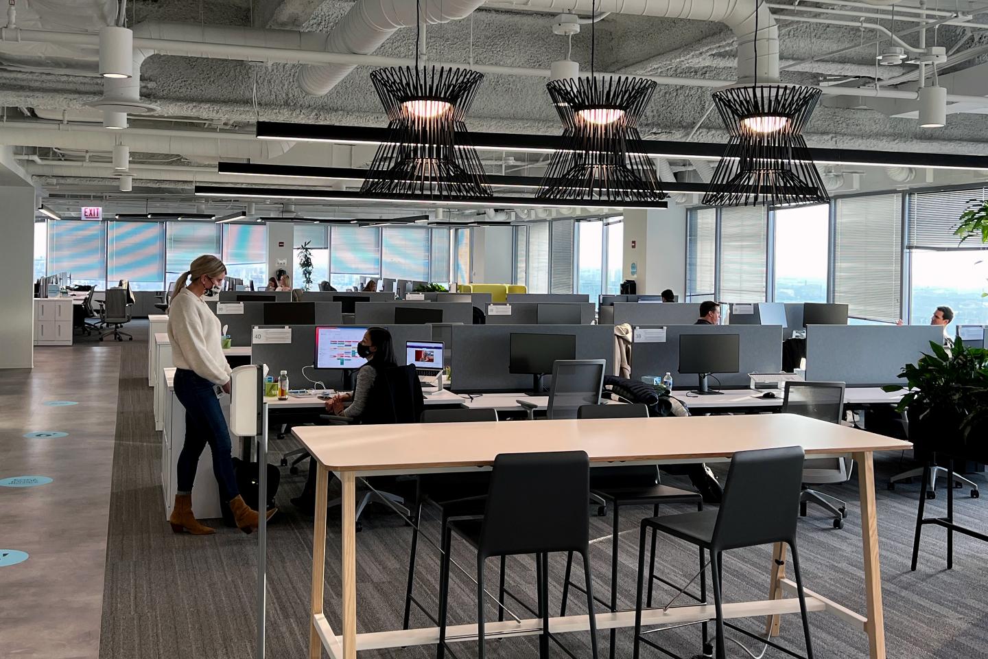 An Upwork office space.