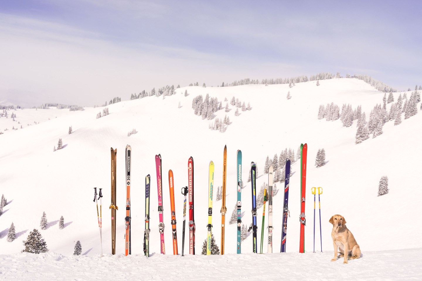 'Back Bowls Vista,' from Gray Malin’s Vail series titled 'The Legendary Back Bowls, Vail.'