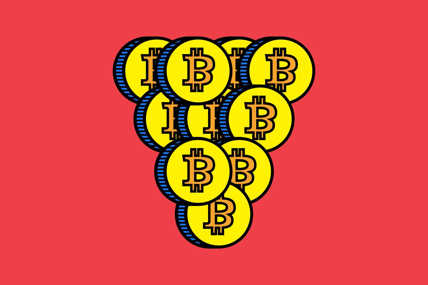 Artist’s representation of Bitcoin