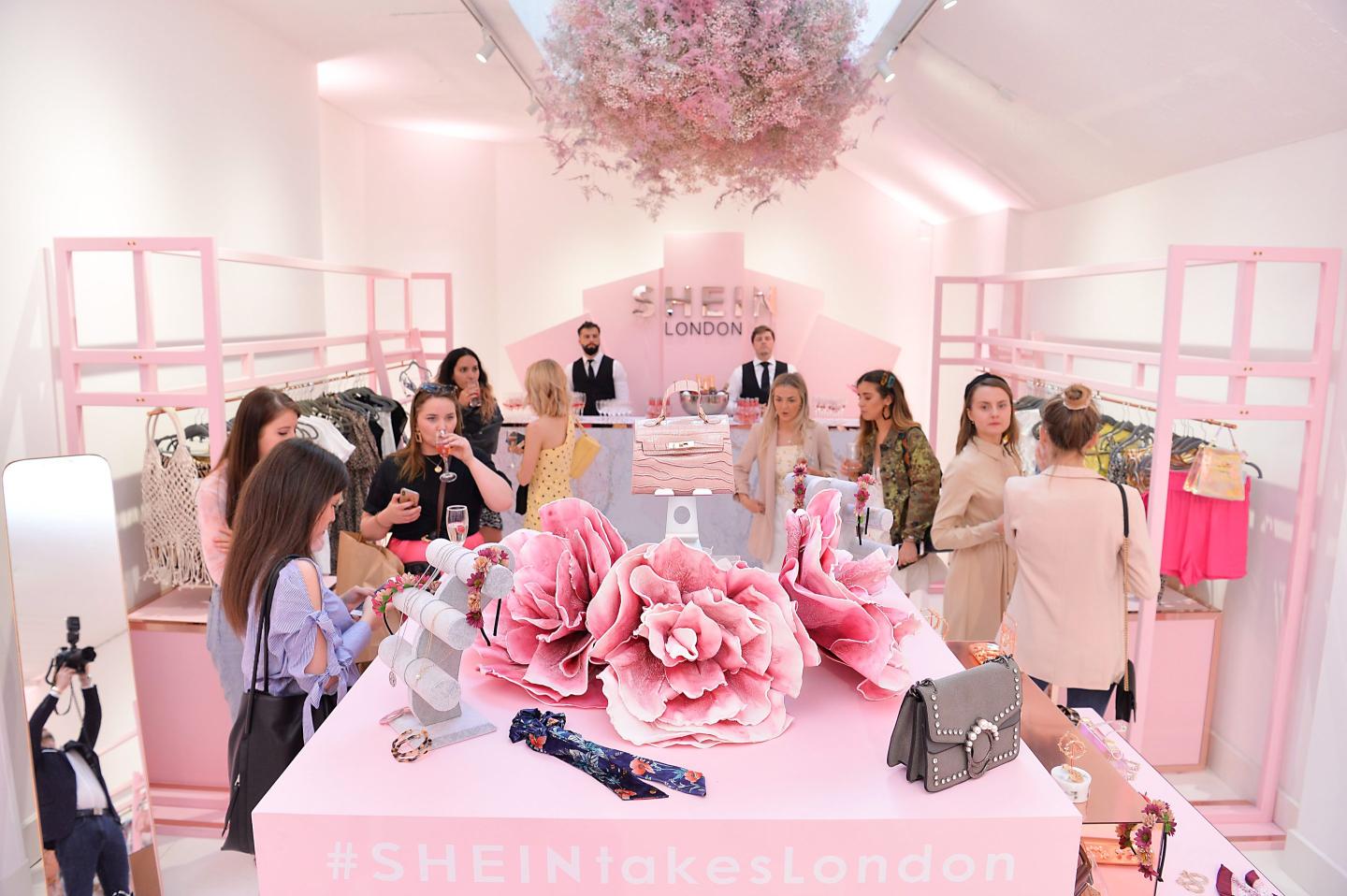 SHEIN Summer Pop Up Shop in London, England.