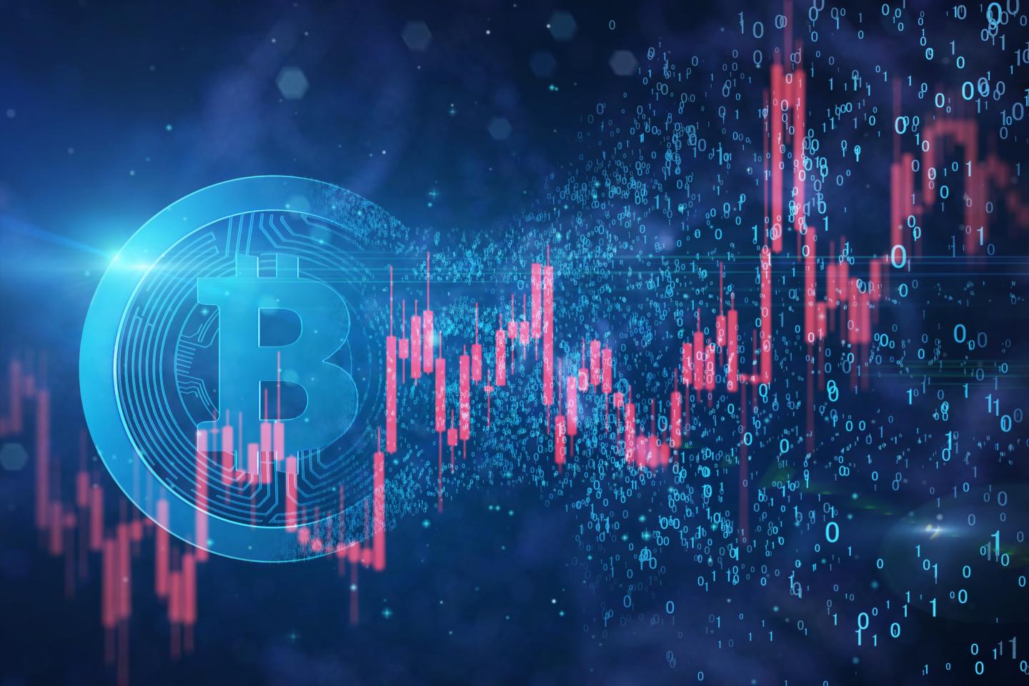 A chart of cryptocurrency values this year.