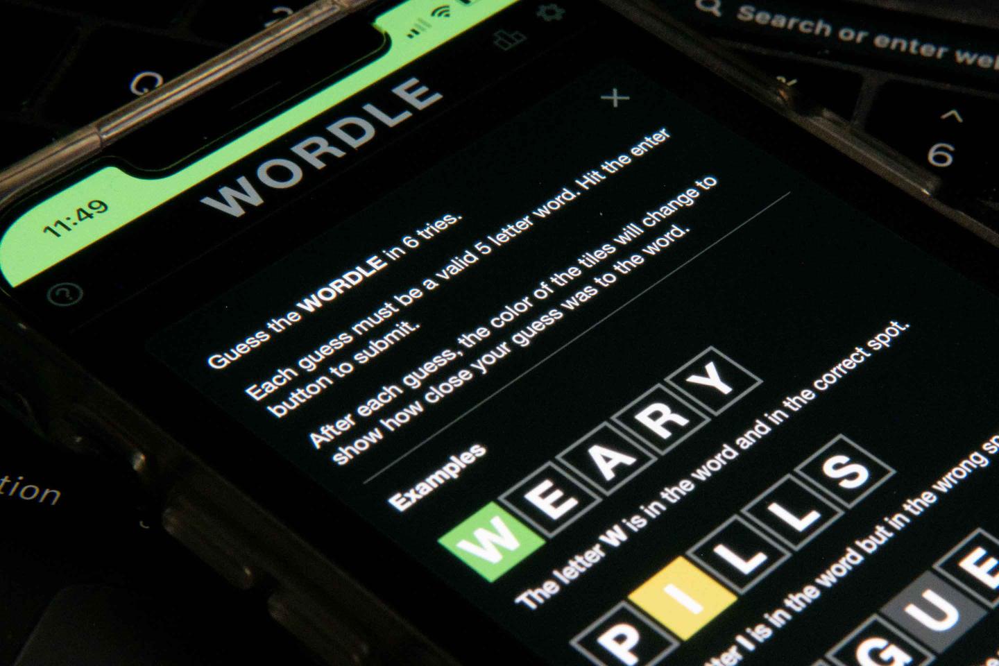 Word games Wordle