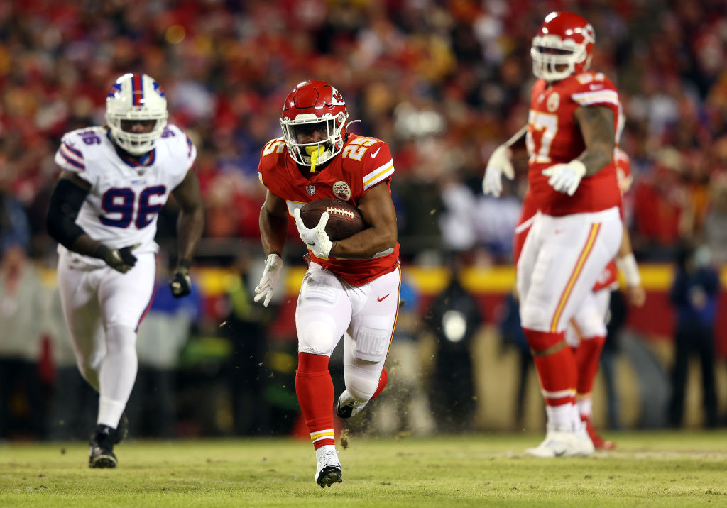 The Kansas City Chiefs versus the Buffalo Bills