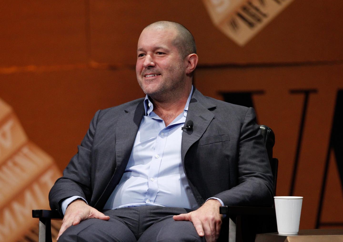 Jonathan Ive speaks at the Vanity Fair New Establishment Summit in 2014.