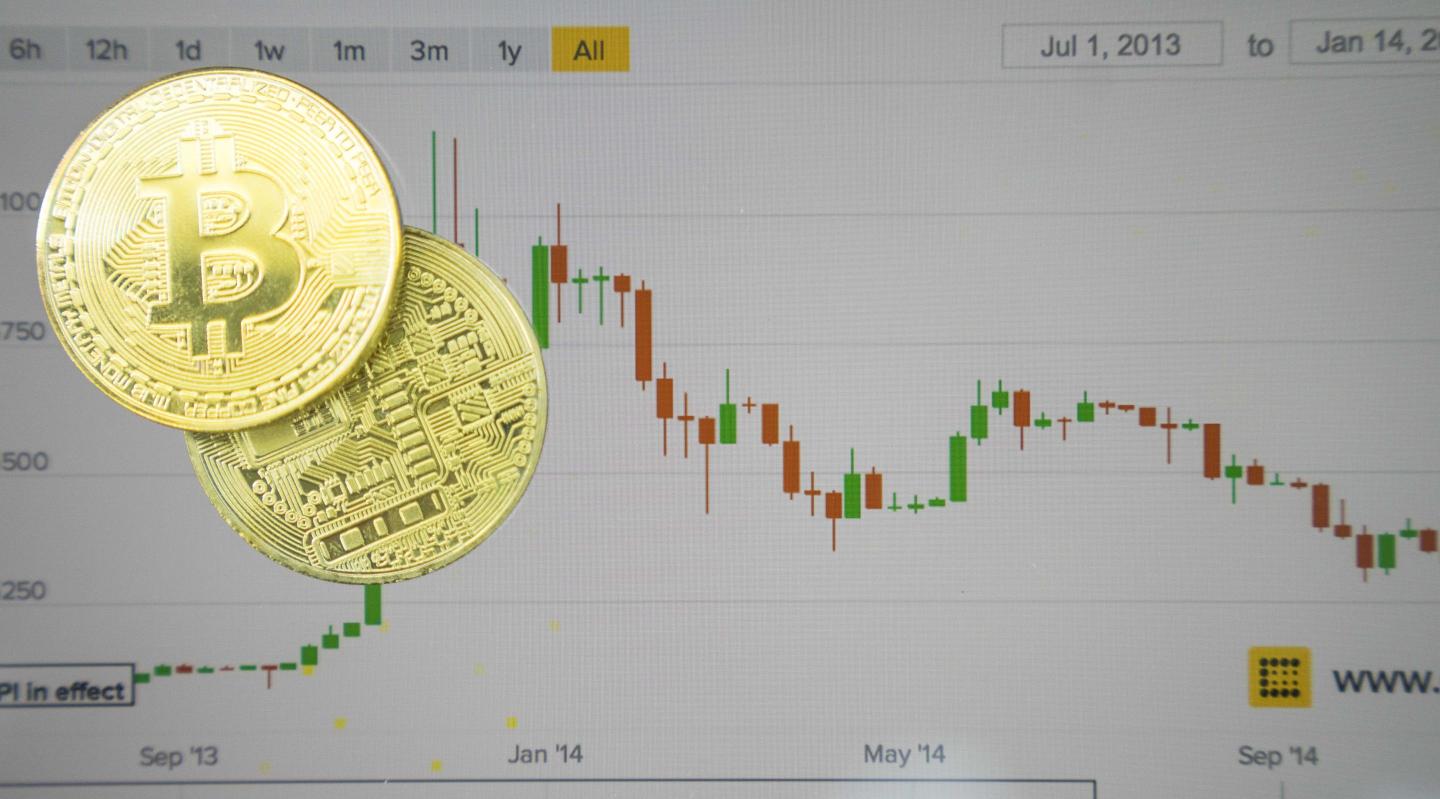 A visual representation of Bitcoin.