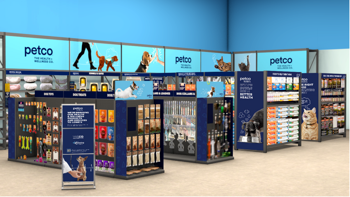 Why Lowe’s is opening Petco shops inside its big box stores