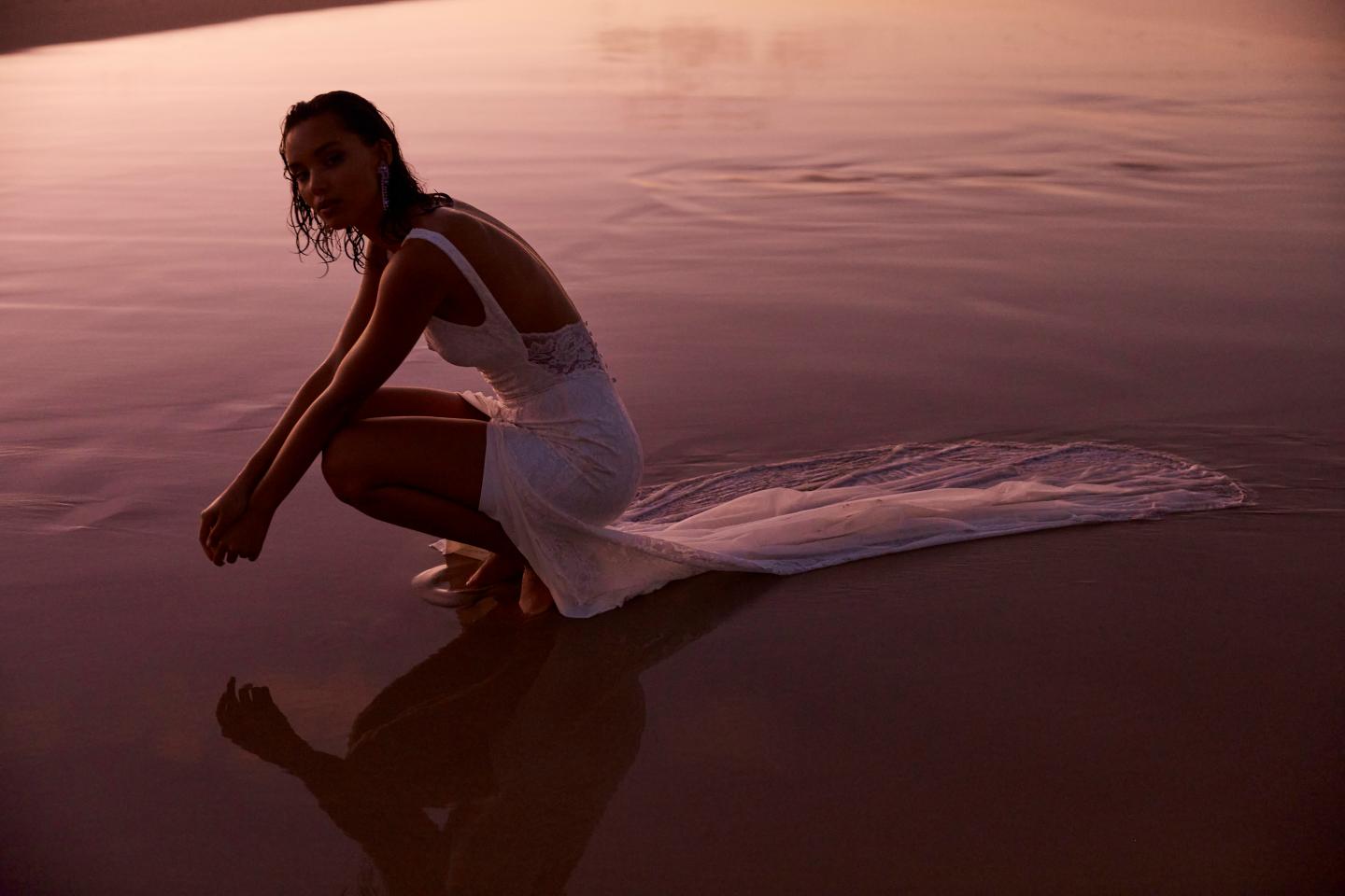 This Australian bridal gown designer developed the first sustainable wedding gown, made from recycled fabrics