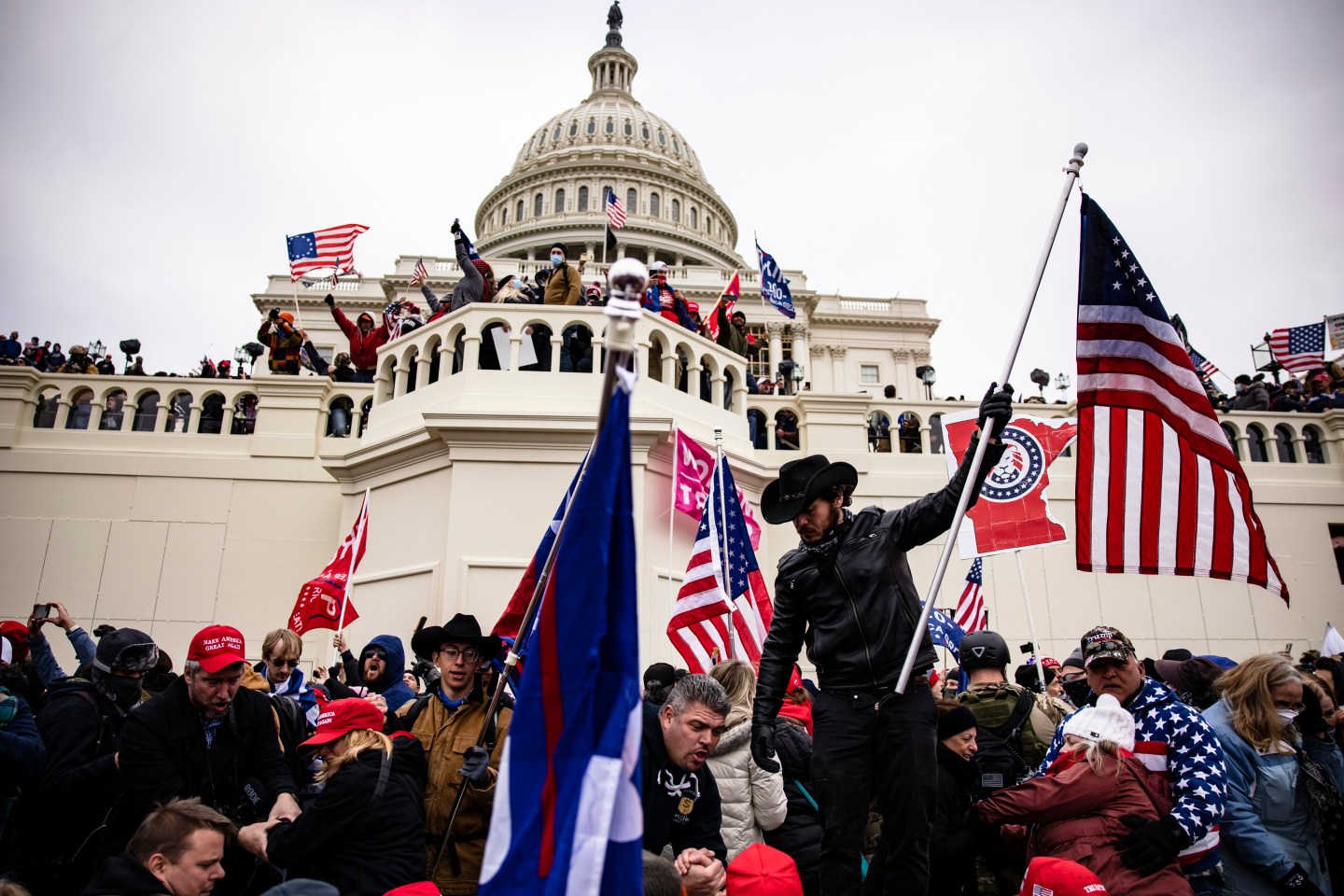 Pro-Trump supporters storm the U.S. Capitol on Jan. 6, 2021
