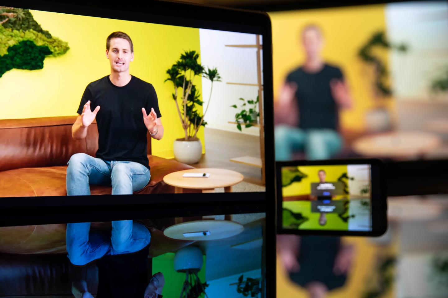 Shares in Snapchat’s parent soar 54% after company posts first profit ever