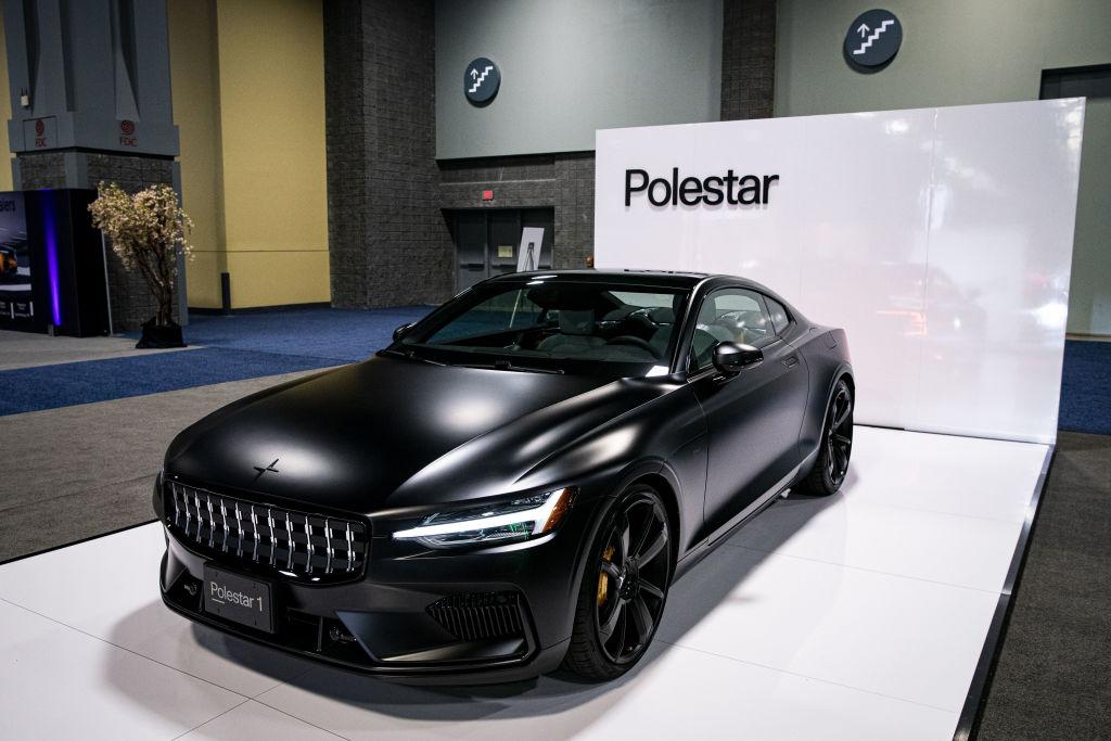 A Polestar 2 electric vehicle (EV) during the Washington Auto Show in Washington, D.C.