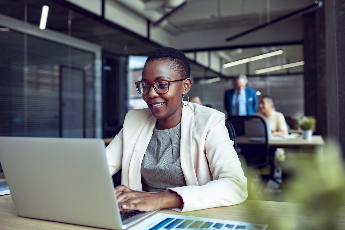 Woman working in the office