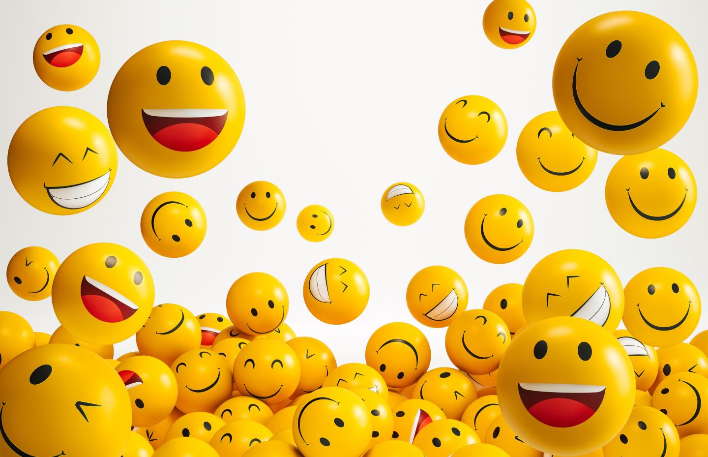 Smiling face emoji illustration.