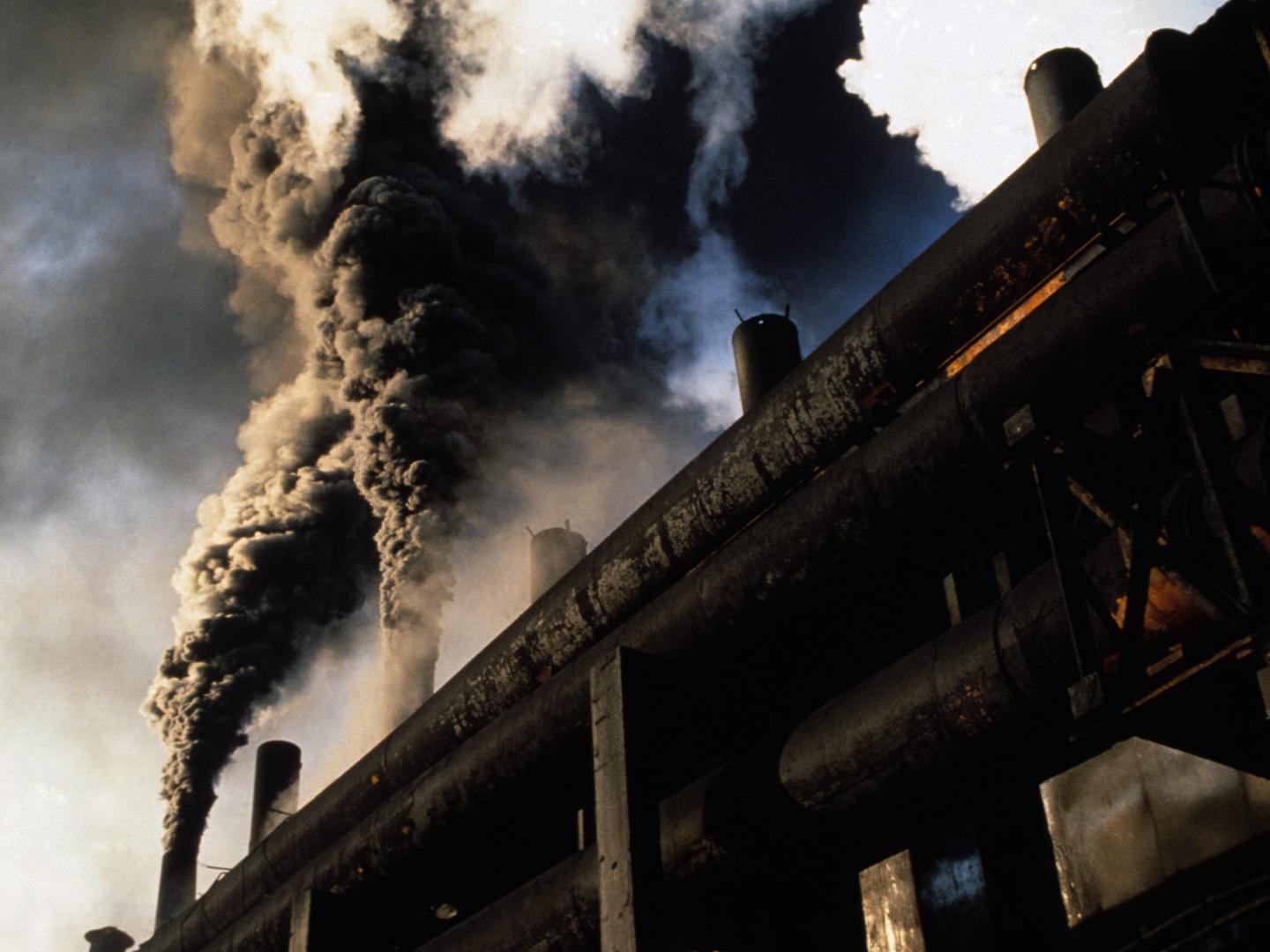 Factory Billows Carcinogenic Smoke