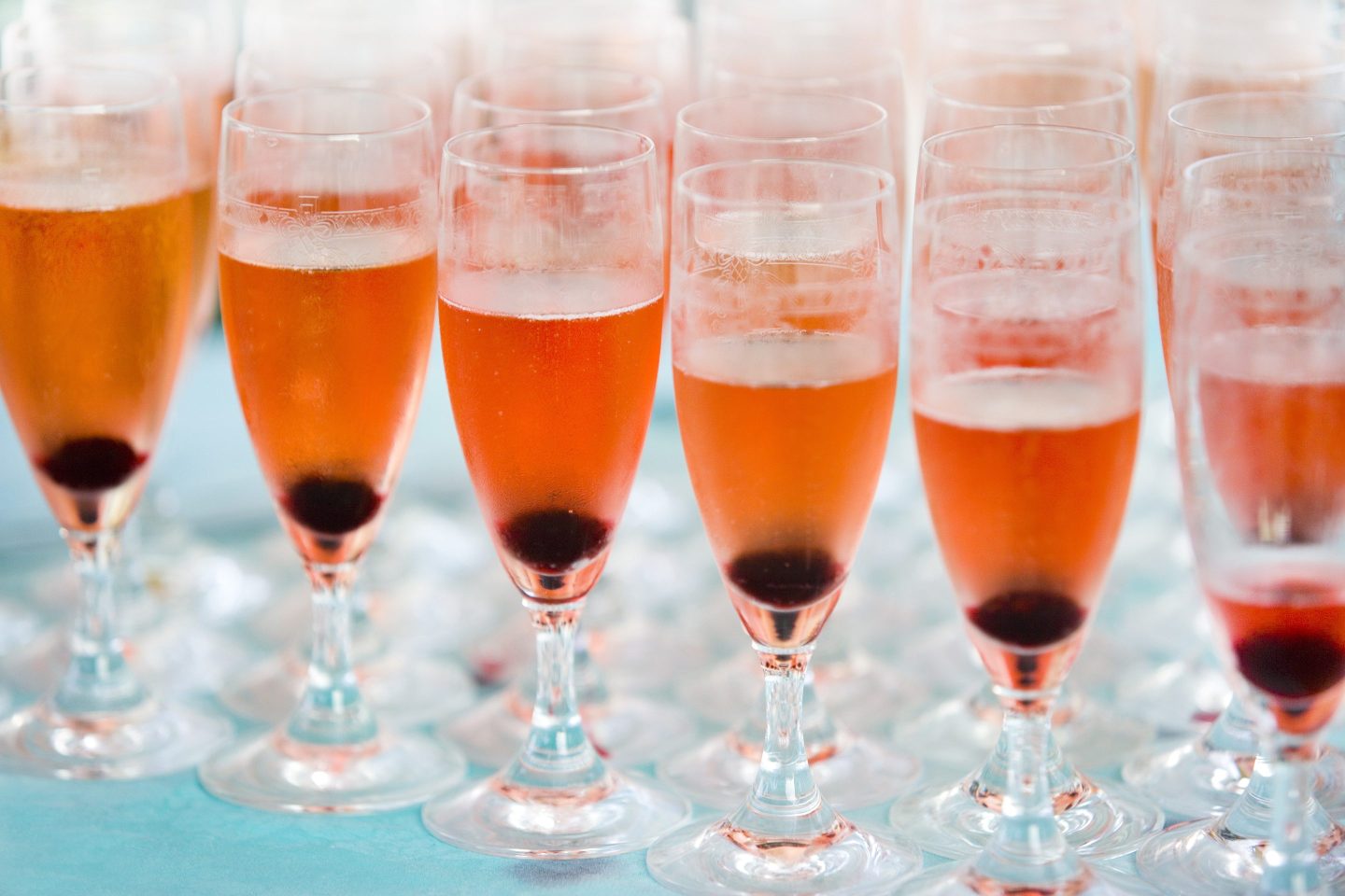 Cocktails on display