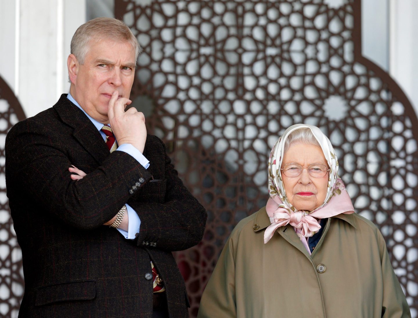Queen Elizabeth and Prince Andrew
