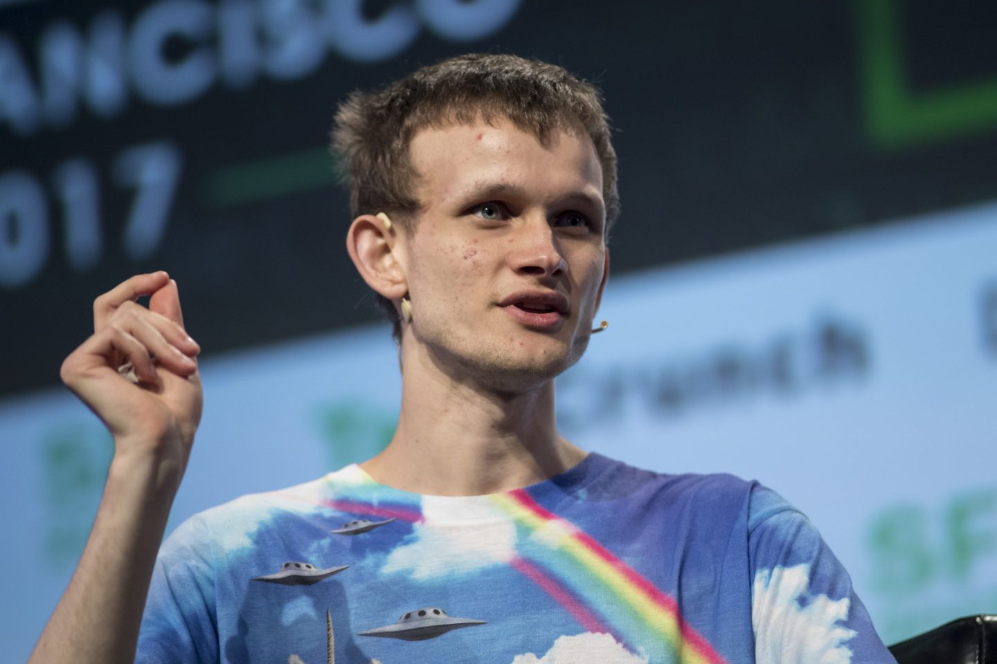 Ethereum founder Vitalik Buterin pictured in 2017