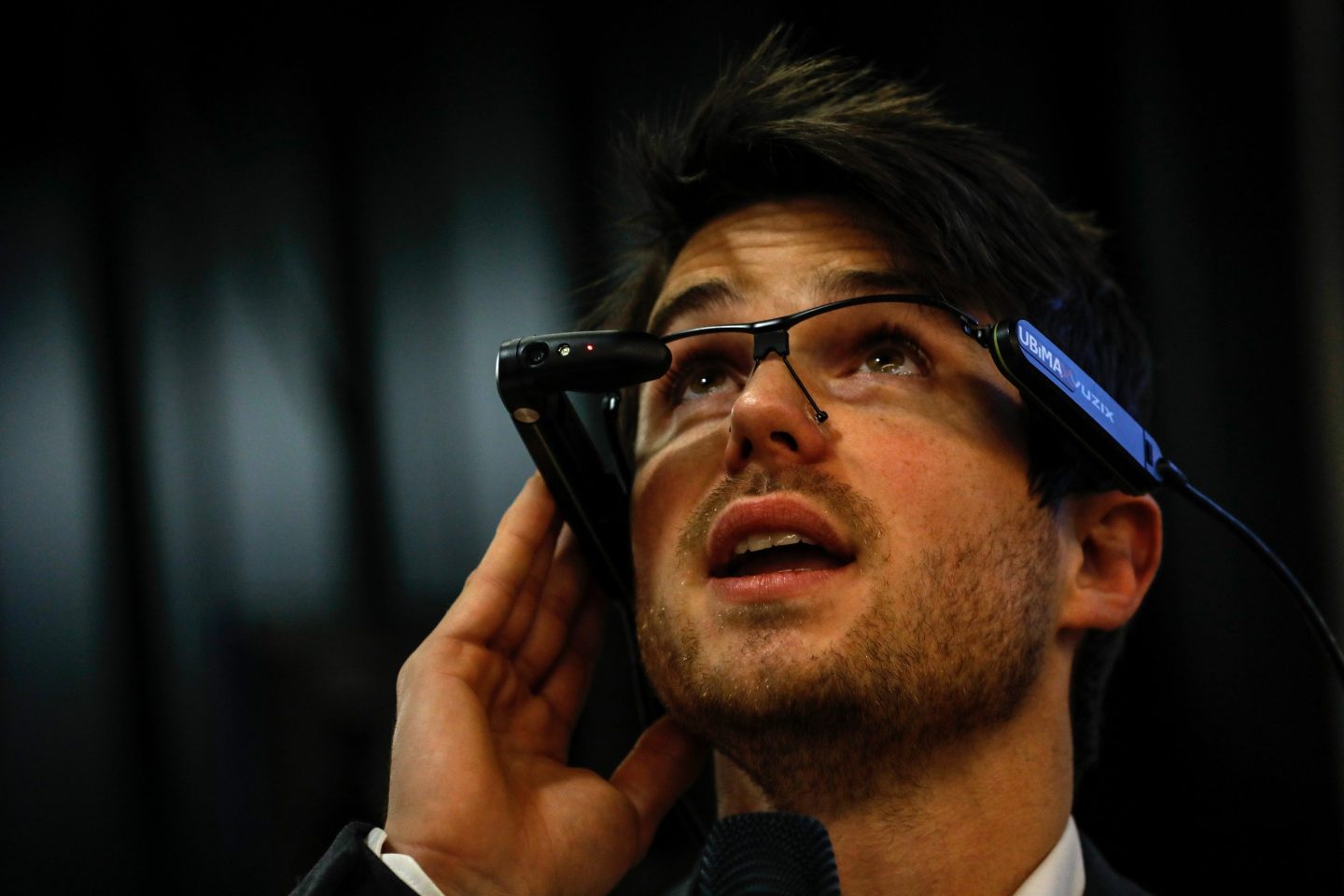 An augmented reality demonstration at Ericsson's 5G mobile data service and Internet of Things (IoT) Corda Campus in Hasselt, Belgium.