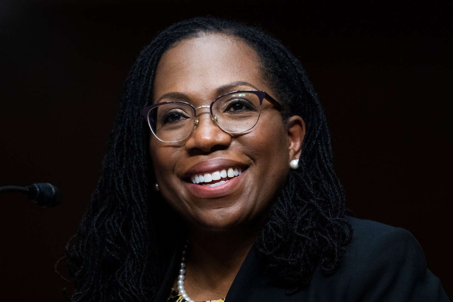Ketanji Brown Jackson, nominee to be U.S. Circuit Judge for the District of Columbia Circuit, testifies during her Senate Judiciary Committee confirmation hearing in Dirksen Senate Office Building in Washington, D.C., on Wednesday, April 28, 2021.
