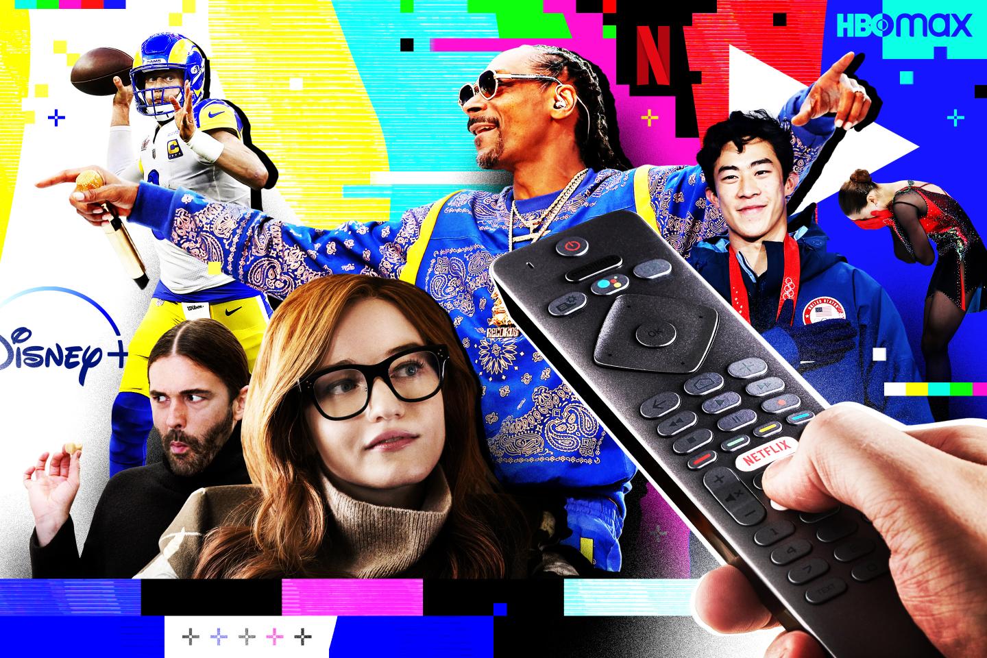 Viewer using remote scrolling through most-watched television shows and events