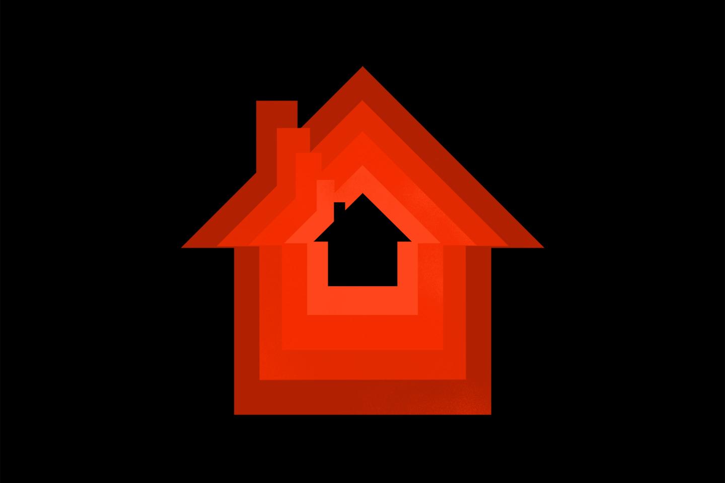Arrow shaped homes pointing up