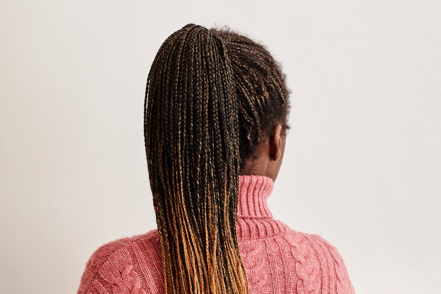 African American Woman with Braided Hair