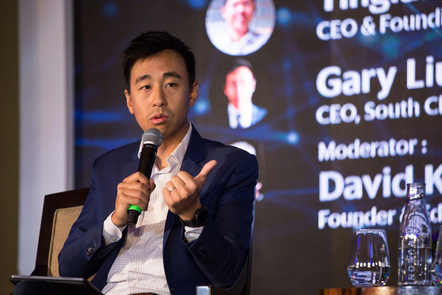 Gary Liu, chief executive officer of South China Morning Post Publishers Ltd., speaks.