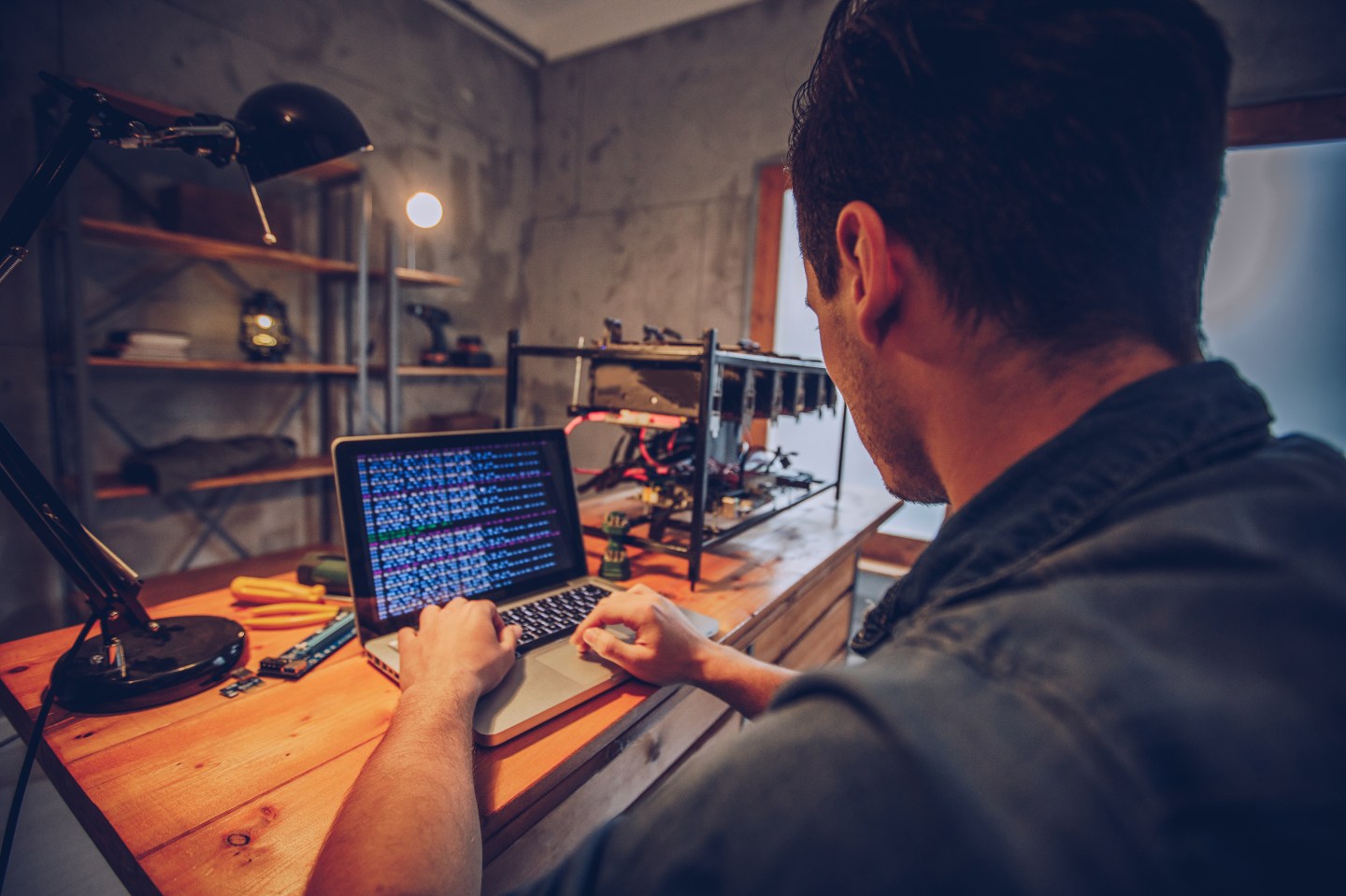 Cryptocurrency computer image