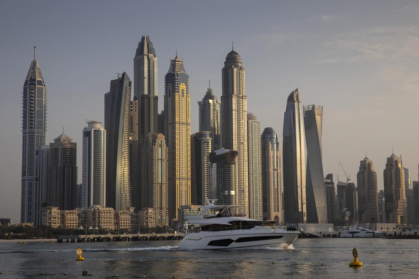 Dubai skyline.