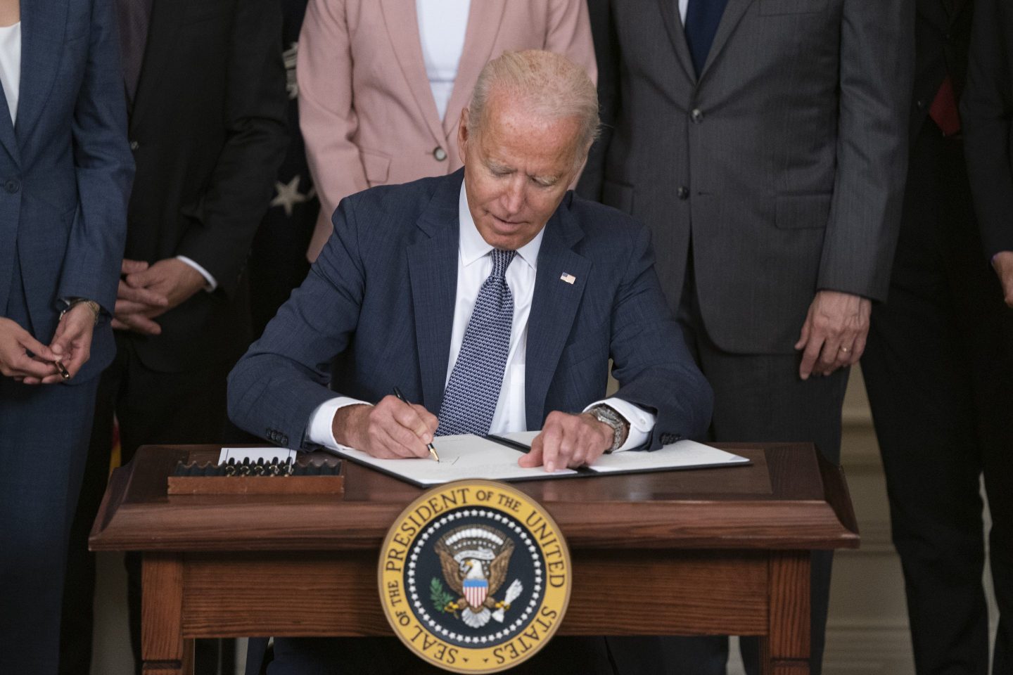 President Biden signing executive order