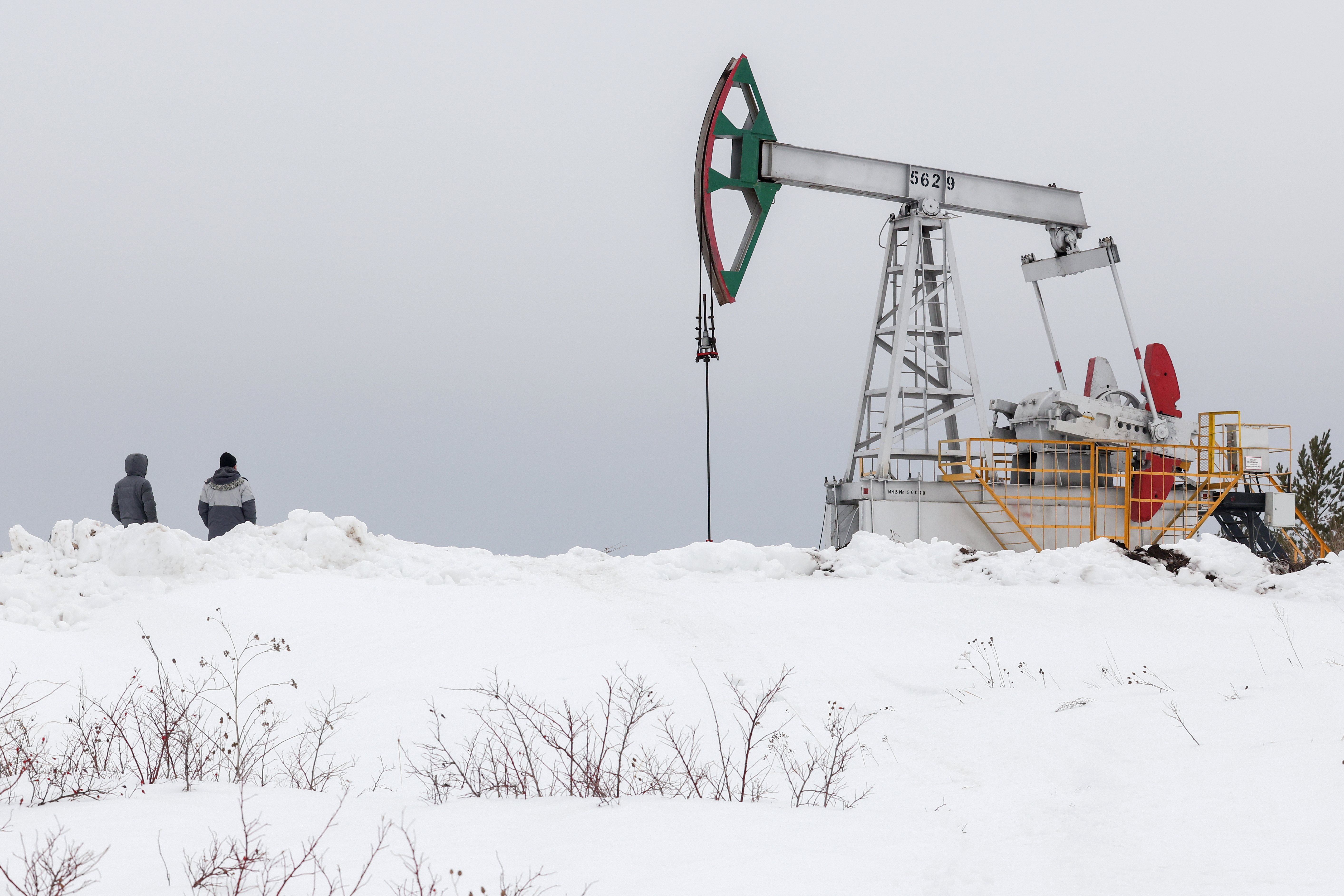 An oil rig in Russia.