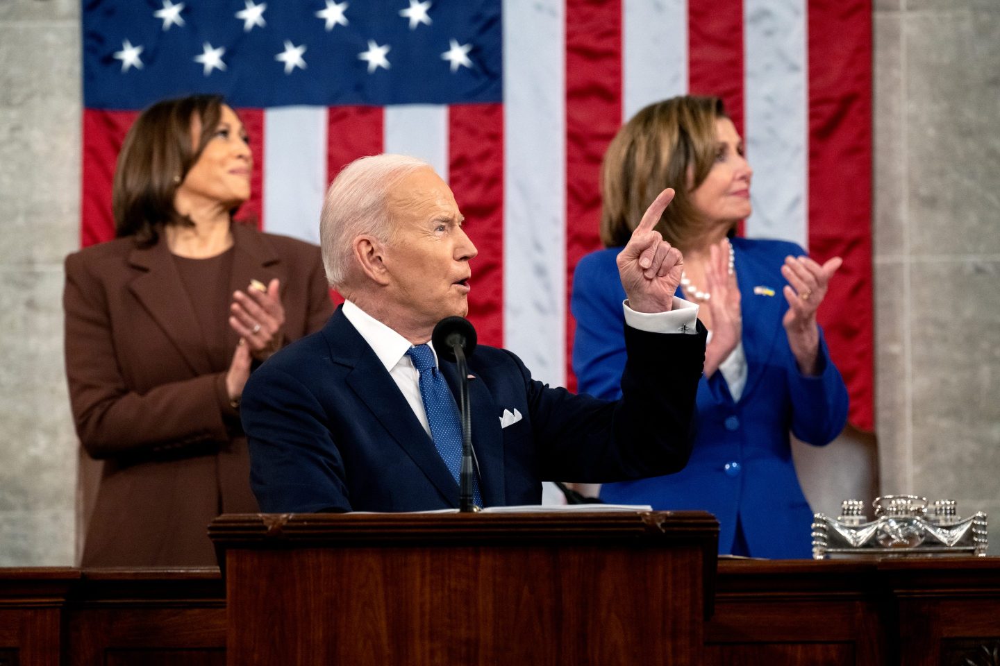 President Biden at the State of the Union address in 2022