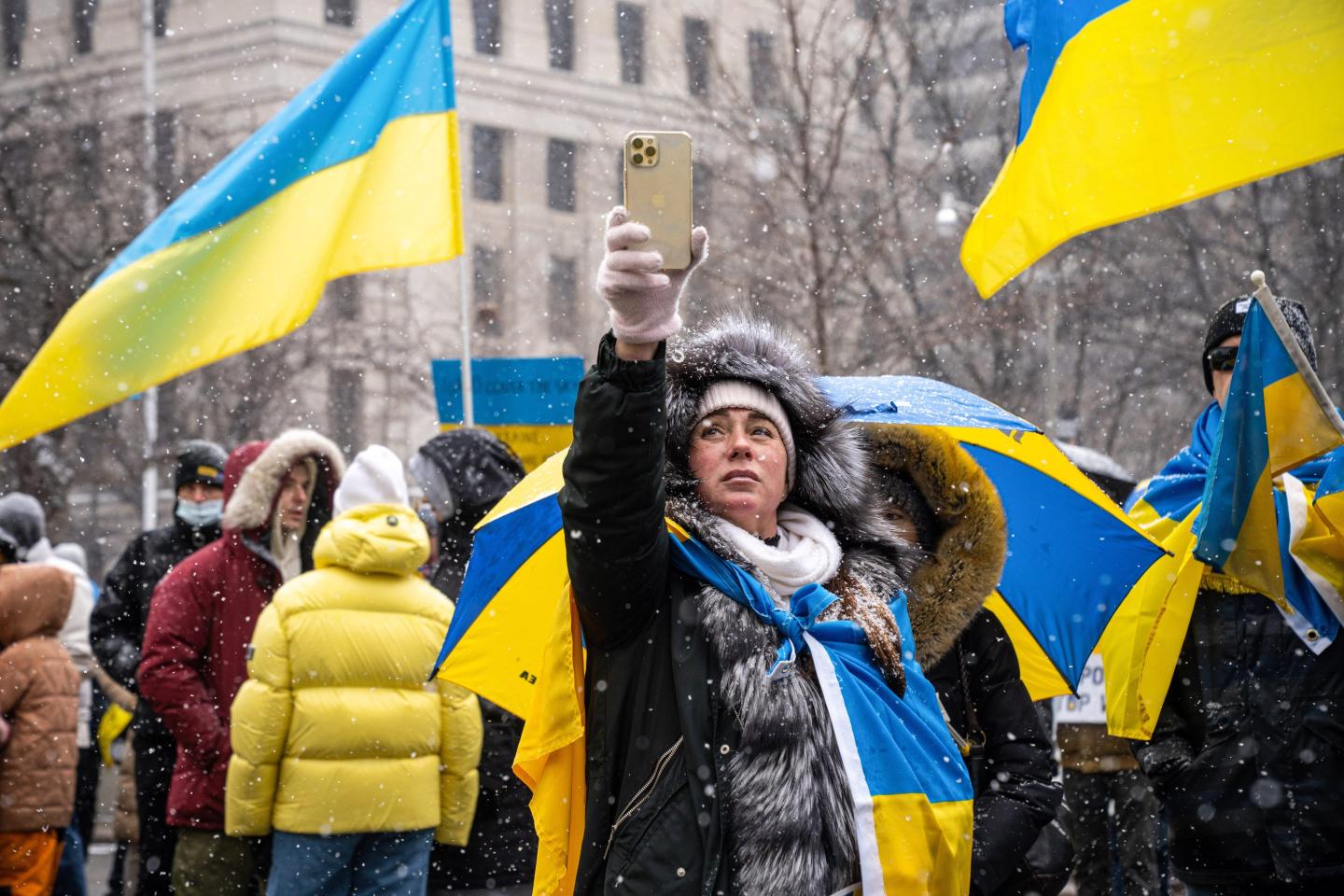 Protesters in Ukraine