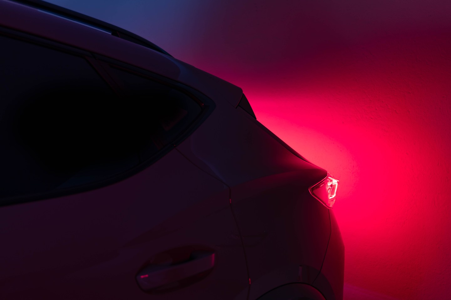 Car with brake lights