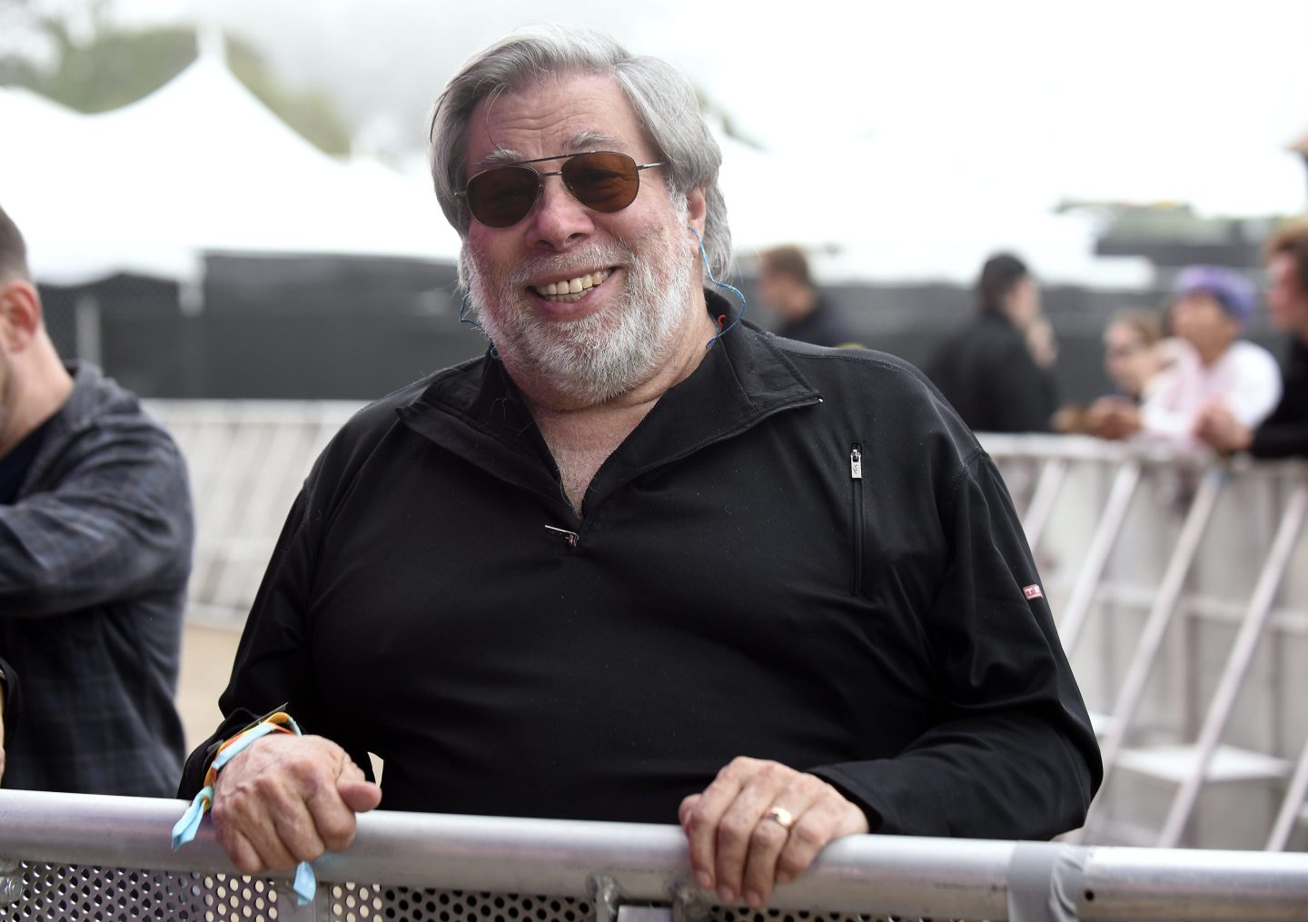 Apple co-founder Steve Wozniak at a festival.