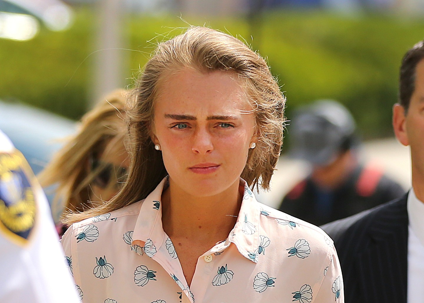 Michelle Carter arriving to court to hear the verdict in her trail.