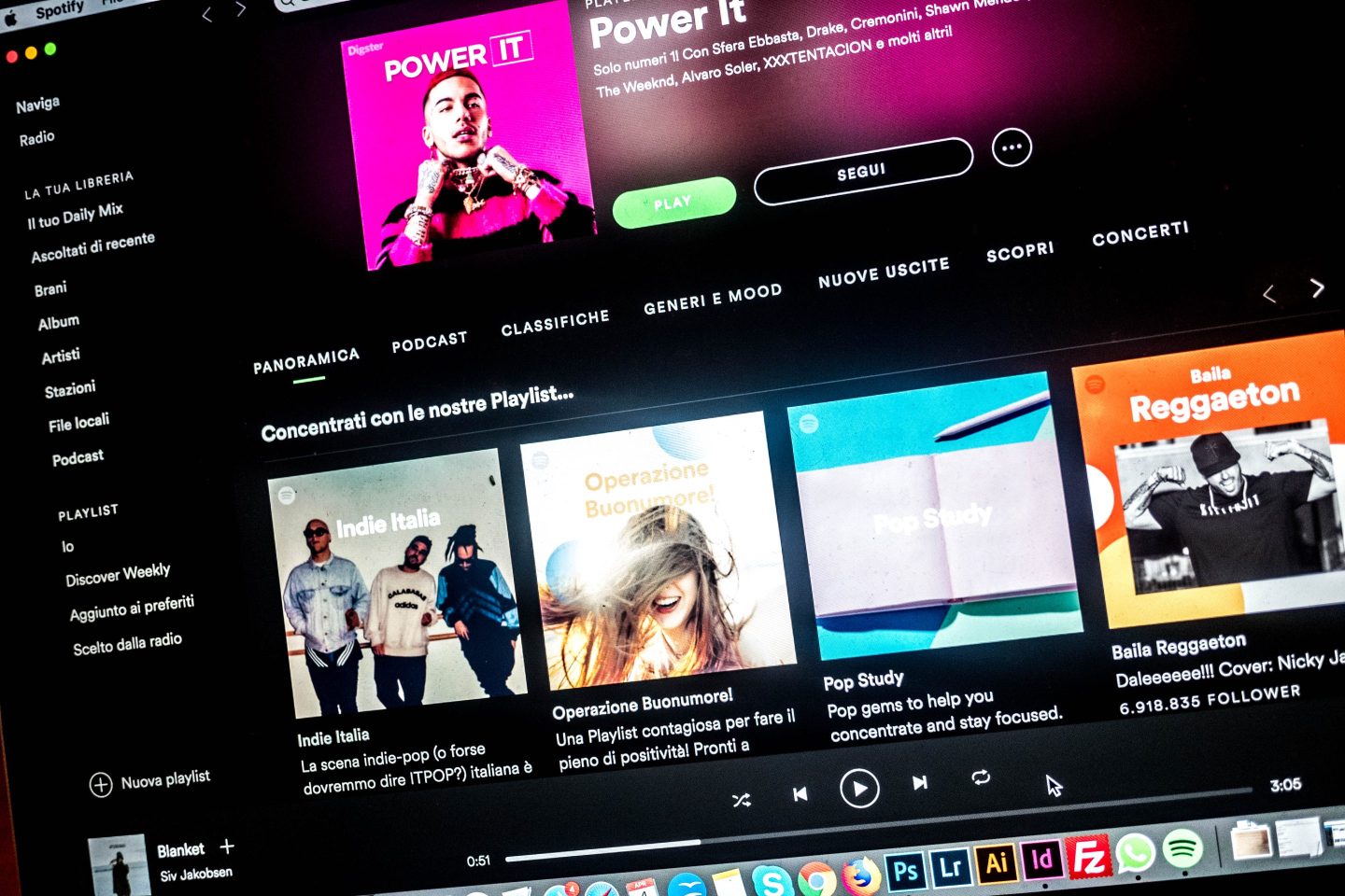 Spotify music streaming platform